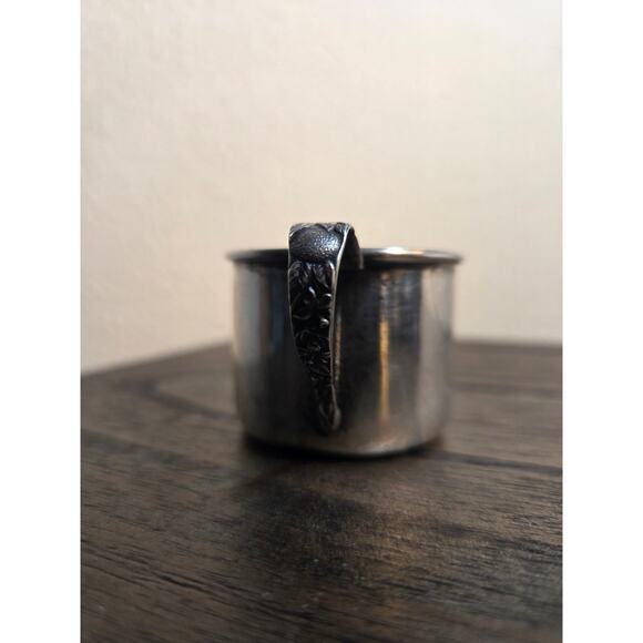 R.L. Blackinton Sterling Silver Baby Cup 551 Embossed Floral Handle 1.5" Antique - Picture 4 of 8